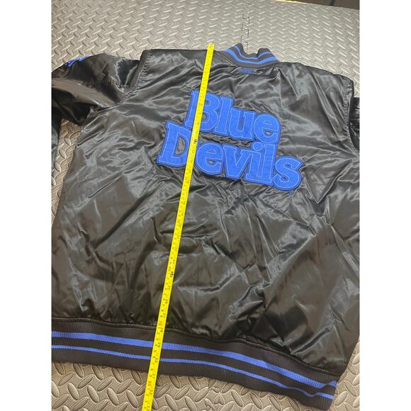 Duke University basketball Destroyer Jacket Satin Black Blue Devils Varsity XXL - Picture 7 of 10
